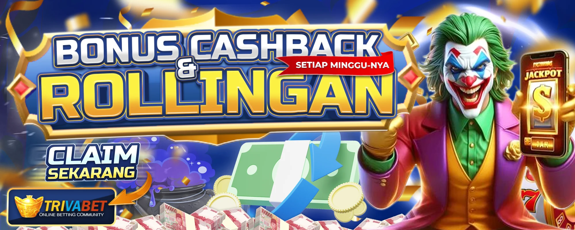 Baner Bonus cashback & Rollingan